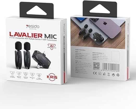 Yesido Lavalier Dual Micophone