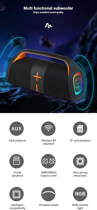 Kisonli K12 Speaker RGB