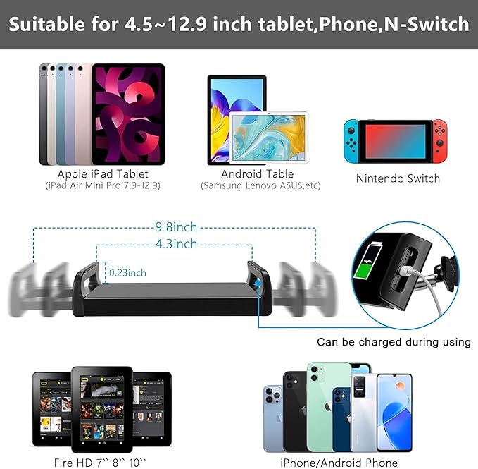 Floor Stand Tablet Holder 2*1 360 Rotation