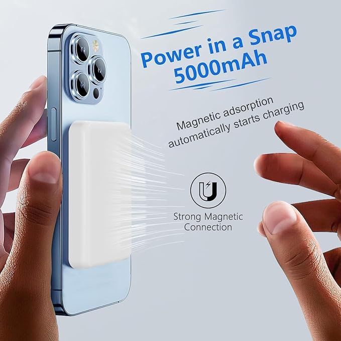 Power Bank Magnetic Charger Wireless 5000 20W