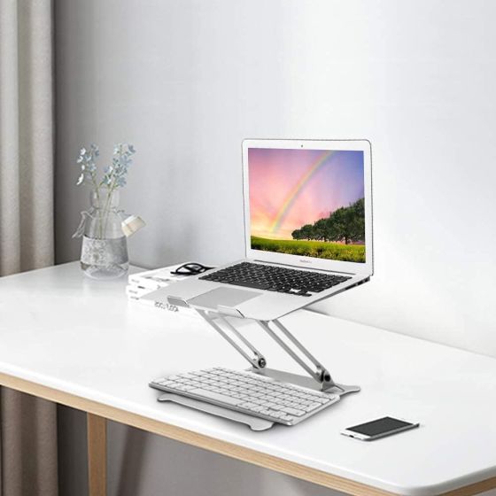 Stand tablet & laptop for desk foldable