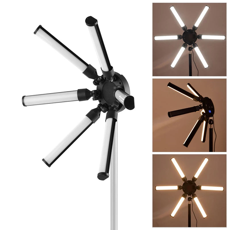 Lighting star 6 arms 100W
